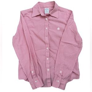 Brooks Brothers 346 Long Sleeve Collared Polo Gingham Print - 8P